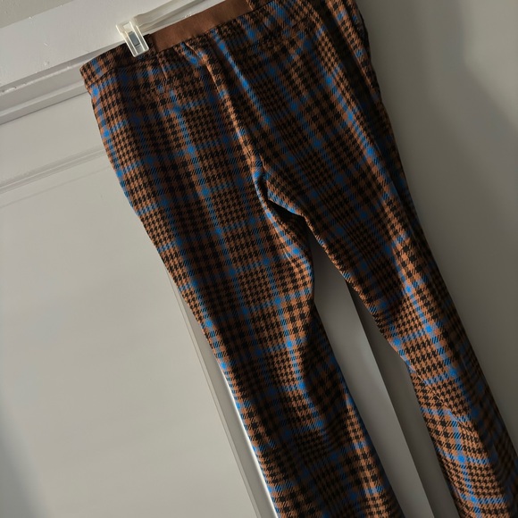 Flared plaid pants - Picture 2 of 6
